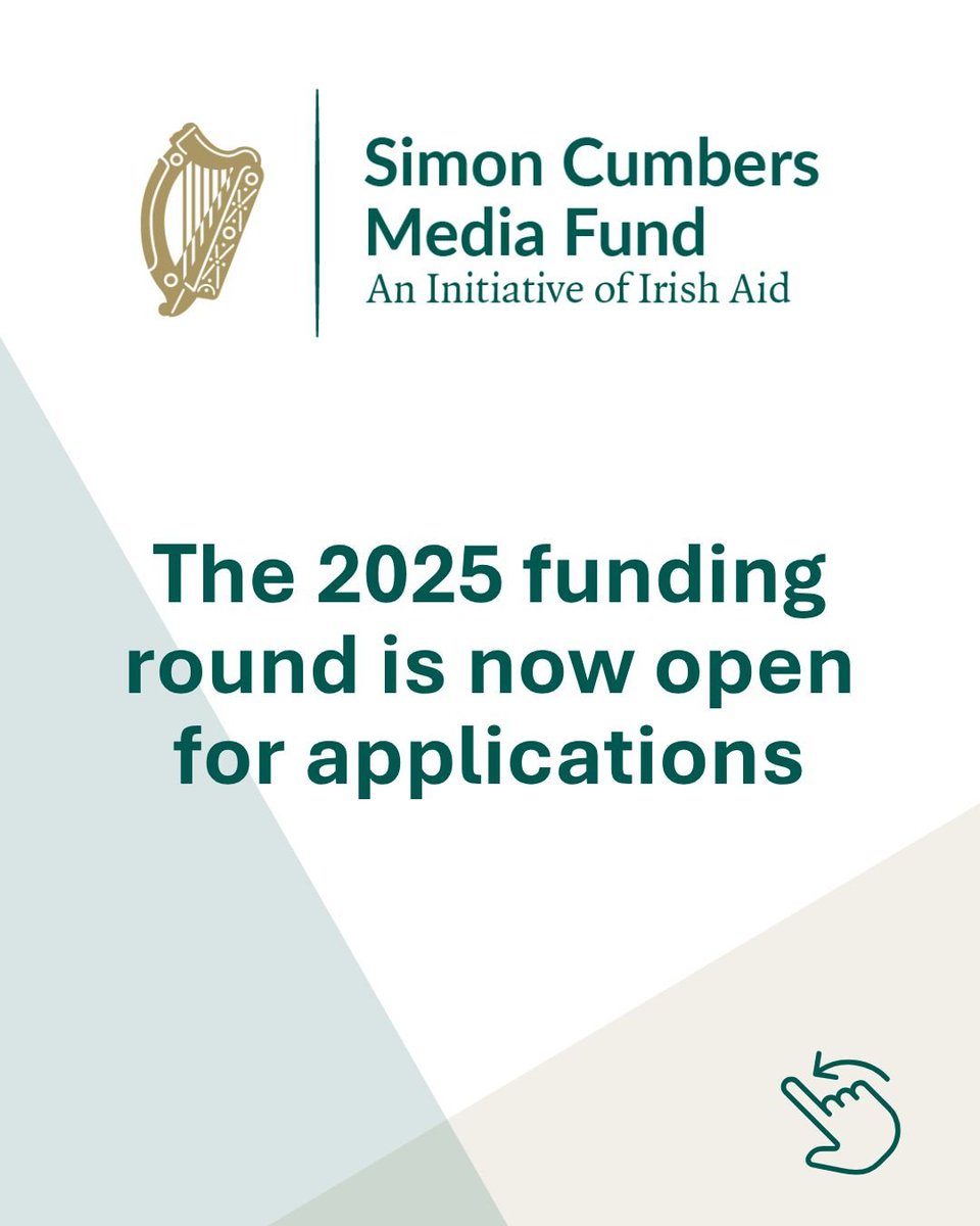 📢 The Simon Cumbers Media Fund 2025 is now open for applications.

The fund supports journalists in Ireland to travel to the Global South to report on global development issues. 

Deadline for submissions:  5pm on Friday, 19 September 2025. 

Visit: ireland.ie/en/irish-aid/w…
