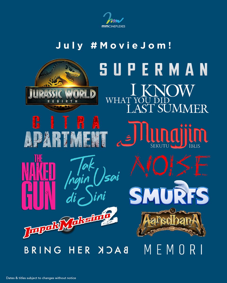 Bulan Julai ni… memang ngam layan wayang tau!
Banyak cerita baru masuk, pilih je nak nangis ke, nak jerit ke, nak gelak ke — semua ada kat mmCineplexes je
Beli tiket dan kita jumpa kat mmCineplexes 🎬🍿
#mmCineplexes #mmCineplexesPlus #MOVIEJOM #MovieMagic #CinematicExperience