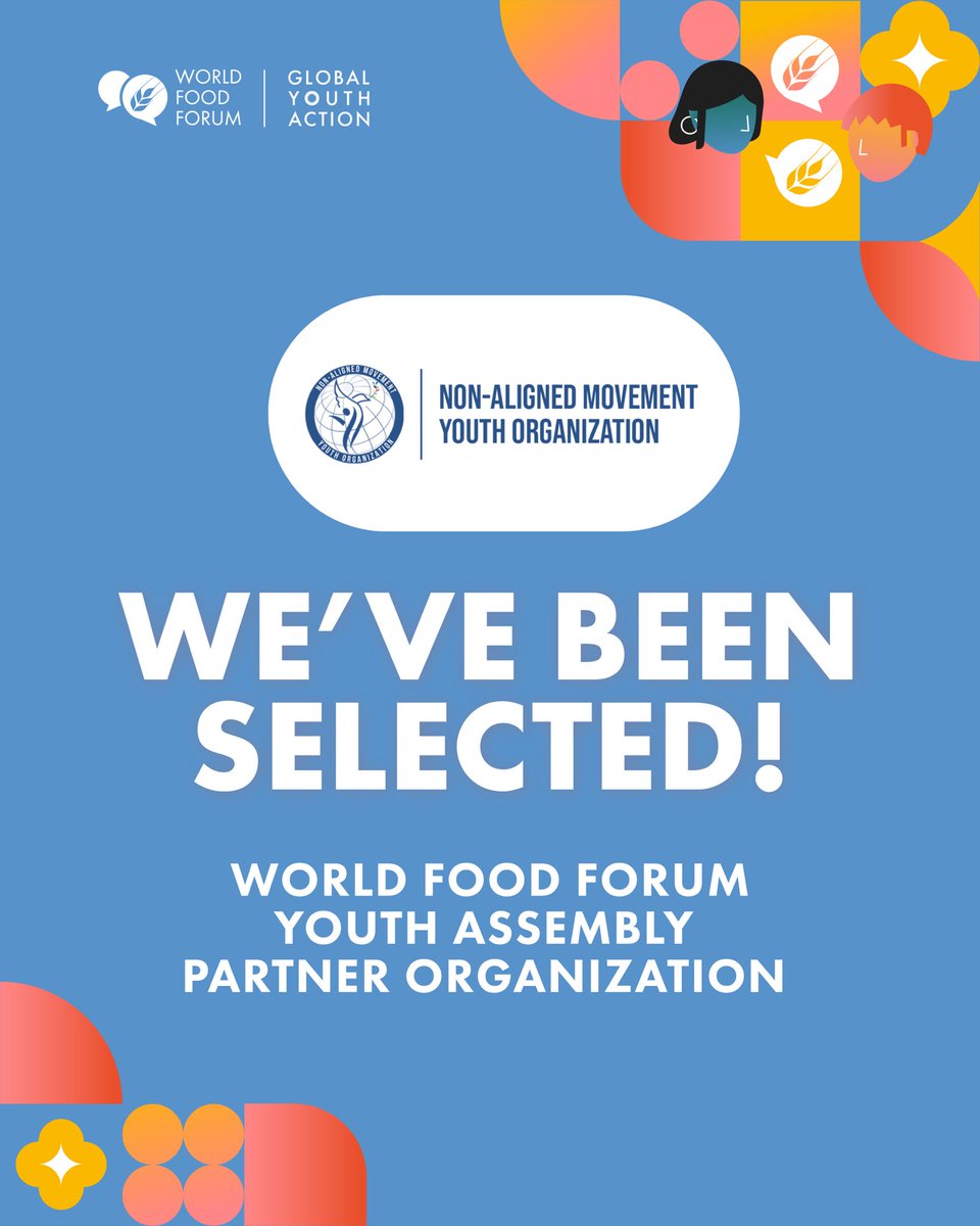 NAM Youth Organization (@namyouthorg) on Twitter photo NAMYO is selected as a Youth Assembly Partner Organization for the 2025 <a href="/World_FoodForum/">World Food Forum</a> organized by <a href="/FAO/">Food and Agriculture Organization</a> of the <a href="/UN/">United Nations</a>. 🤩
As 1 of the 26 partners, #NAMYO will co-organize Thematic Youth Consultations on #climatechange throughout the #WFF2025 Youth Assembly cycle.
#WorldFoodForum NAMYO is selected as a Youth Assembly Partner Organization for the 2025 <a href="/World_FoodForum/">World Food Forum</a> organized by <a href="/FAO/">Food and Agriculture Organization</a> of the <a href="/UN/">United Nations</a>. 🤩
As 1 of the 26 partners, #NAMYO will co-organize Thematic Youth Consultations on #climatechange throughout the #WFF2025 Youth Assembly cycle.
#WorldFoodForum