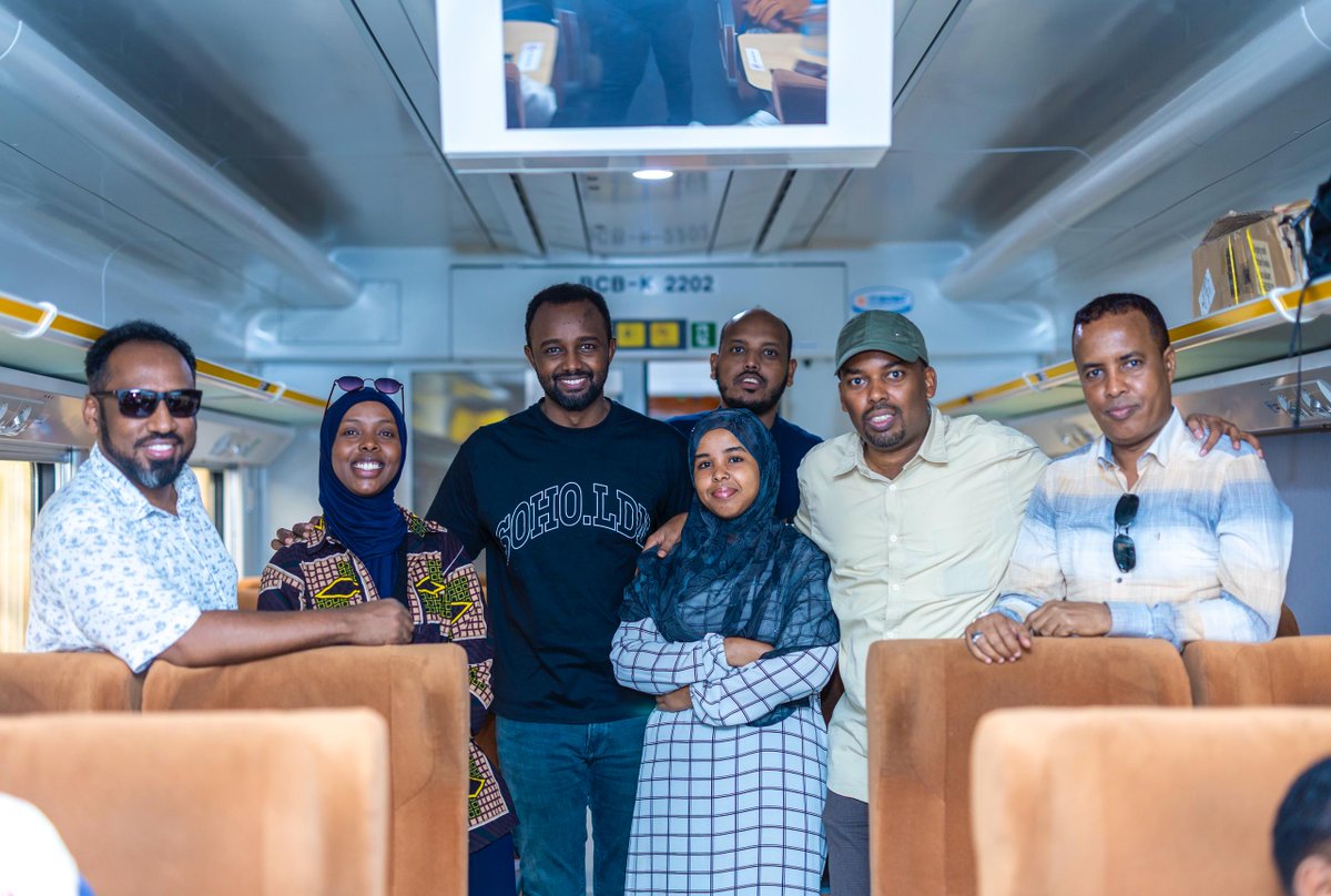 ArlaadiMnetwork's tweet photo. ⚡️UPDATE: The #Somali delegation, led by Deputy Planning Minister Mohamed Adan Mohamed and including Ambassador @IlyasAliHassan, on Tuesday arrived in #Morogoro by SGR railway to visit Mikumi National Park, marking 63 years of #Tanzania-#Somalia ties. The group also includes Somalia’s ambassador to #Canada, a senator, ministry officials, and members of the Somali community.