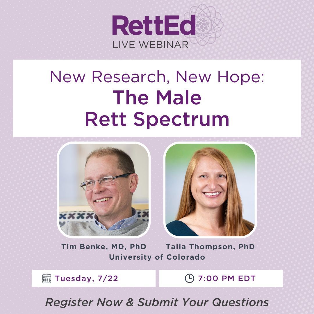 IRSF invites you to this live RettEd session, which will focus on understanding the male Rett spectrum and the unique challenges families face in receiving an accurate diagnosis. Register today! Join us for an eye-opening and impactful discussion: us02web.zoom.us/webinar/regist…