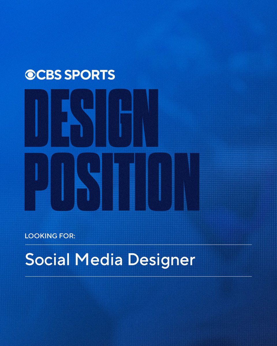 Mike Meredith (@_mikemeredith) on Twitter photo 🚨 Design Position 🚨
I am looking to add a someone to our team over here <a href="/CBSSports/">CBS Sports</a>!
Get a chance to work on projects for NFL, College Football, College Basketball, PGA, Soccer, CFB Recruiting and a lot more!
DM Resumes and Portfolios over! 🚨 Design Position 🚨
I am looking to add a someone to our team over here <a href="/CBSSports/">CBS Sports</a>!
Get a chance to work on projects for NFL, College Football, College Basketball, PGA, Soccer, CFB Recruiting and a lot more!
DM Resumes and Portfolios over!