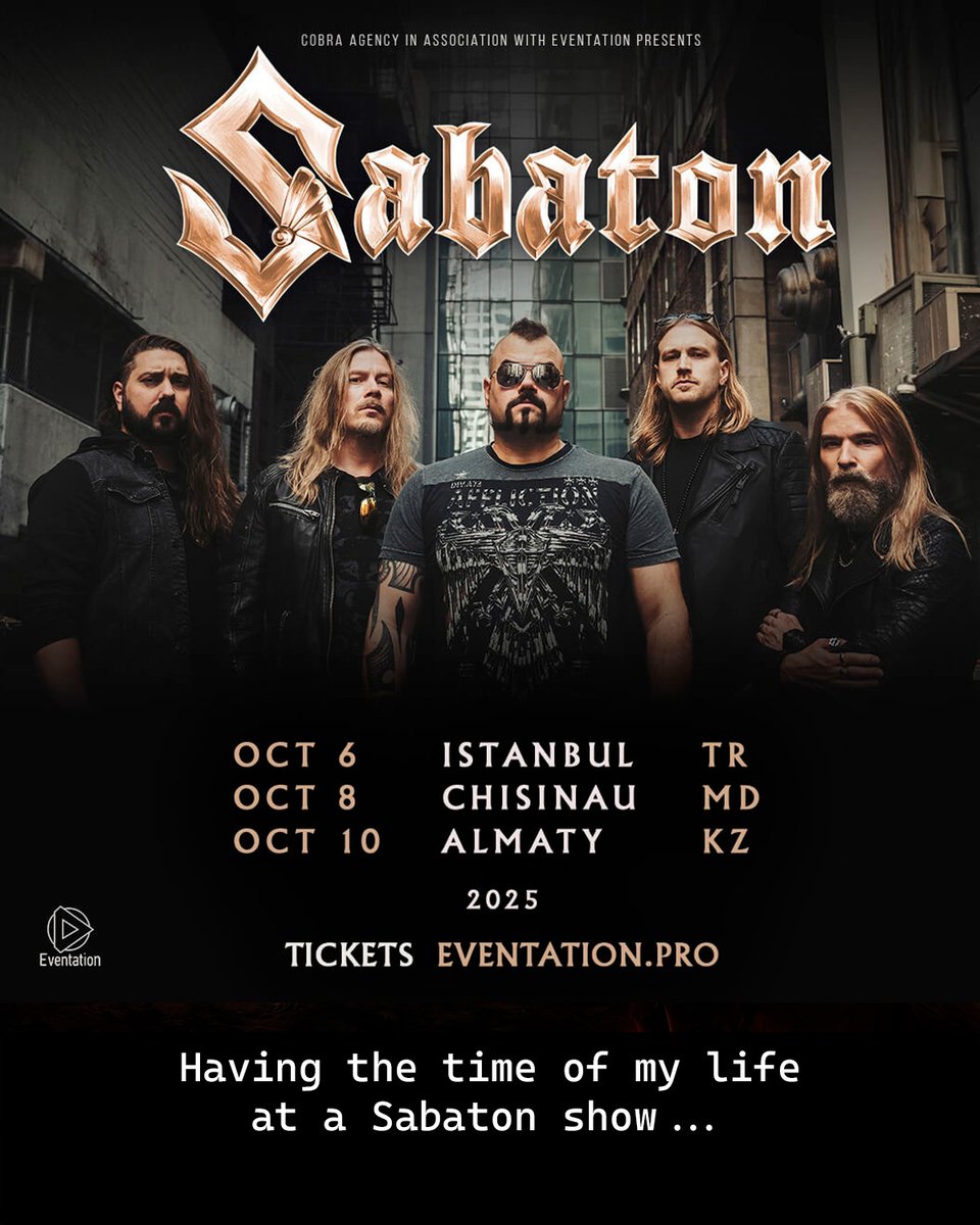 What are you up to this September through December, friends? We're hitting stages Down Under, in Europe and beyond, and we want YOU there with us. Are you in? Get your tickets 👉 sabaton.net/tour/