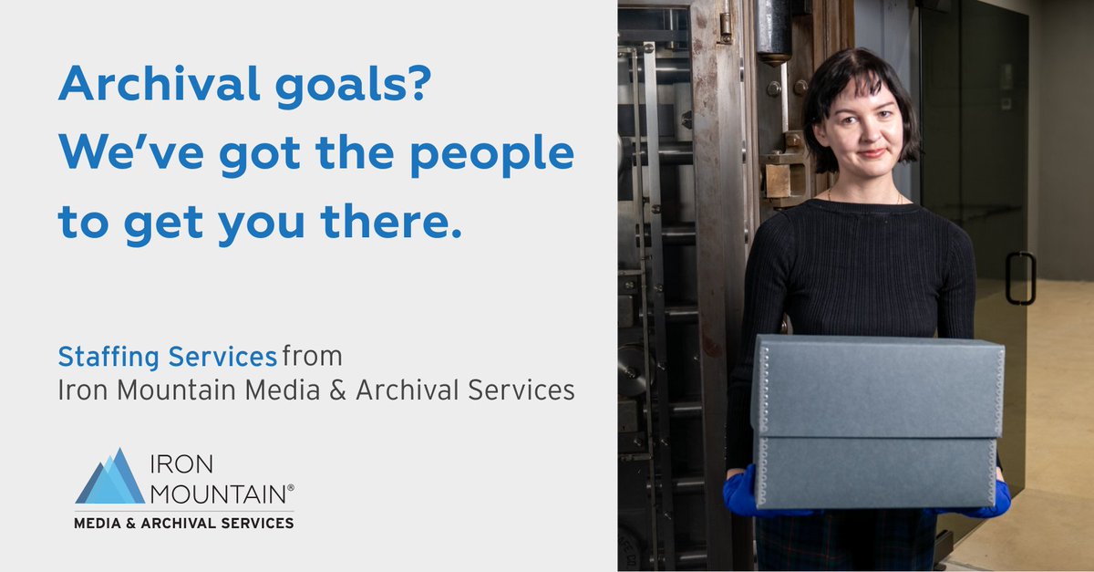 Sometimes, the only thing standing between you and progress is the right partner. Iron Mountain Media &amp; Archival Services provides experienced archivists and technicians to support cataloging, organizing, or stabilizing your collection.
spr.ly/601848L2E