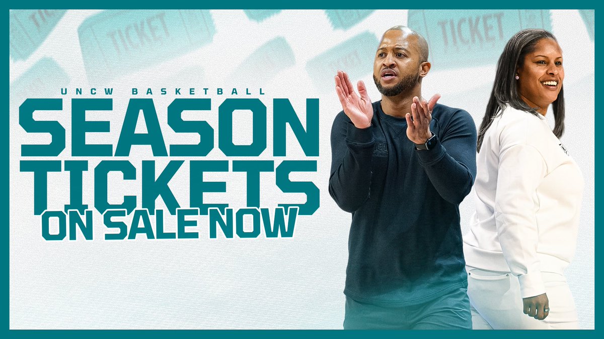 UNCWAthletics's tweet image. Basketball is almost back in Trask! 🏠🦅
Season tickets are now on sale, secure your seats for the 2025-26 men’s and women’s basketball seasons today!
Men’s Season Tickets 👉 uncwsports.evenue.net/events/MBS
Women’s Season Tickets 👉 uncwsports.evenue.net/events/WBS