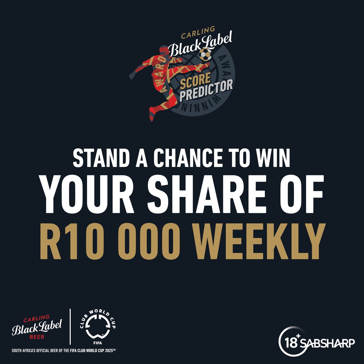 Magenge, ama-goals agcwele at the FIFA Club World Cup! ⚽🔥Still time to join the action and predict the remaining Round of 16 final scores &amp; the top Champ on the leaderboard wins R10,000! 💸​
​
Enter now 👉 carlingpredictor.com or dial *120*660# Reply with a screenshot of