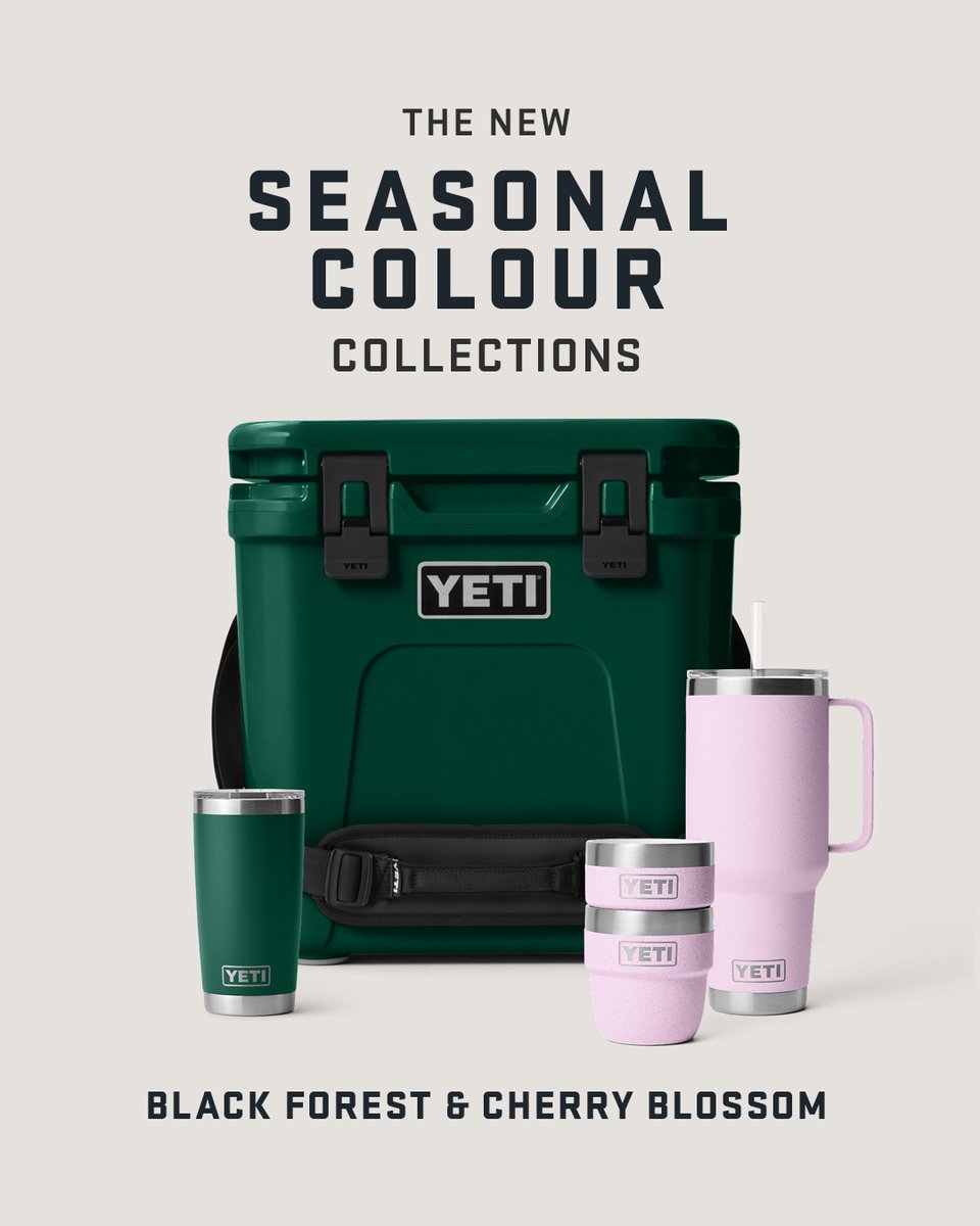 Check out the new YETI seasonal limited edition colour collections; Black Forest Green and Cherry Blossom. 

Shop now:
bit.ly/3GnL8ts 

#socalbbqshop #Yeti #BuiltForTheWild #style #outdoors #outdoorliving