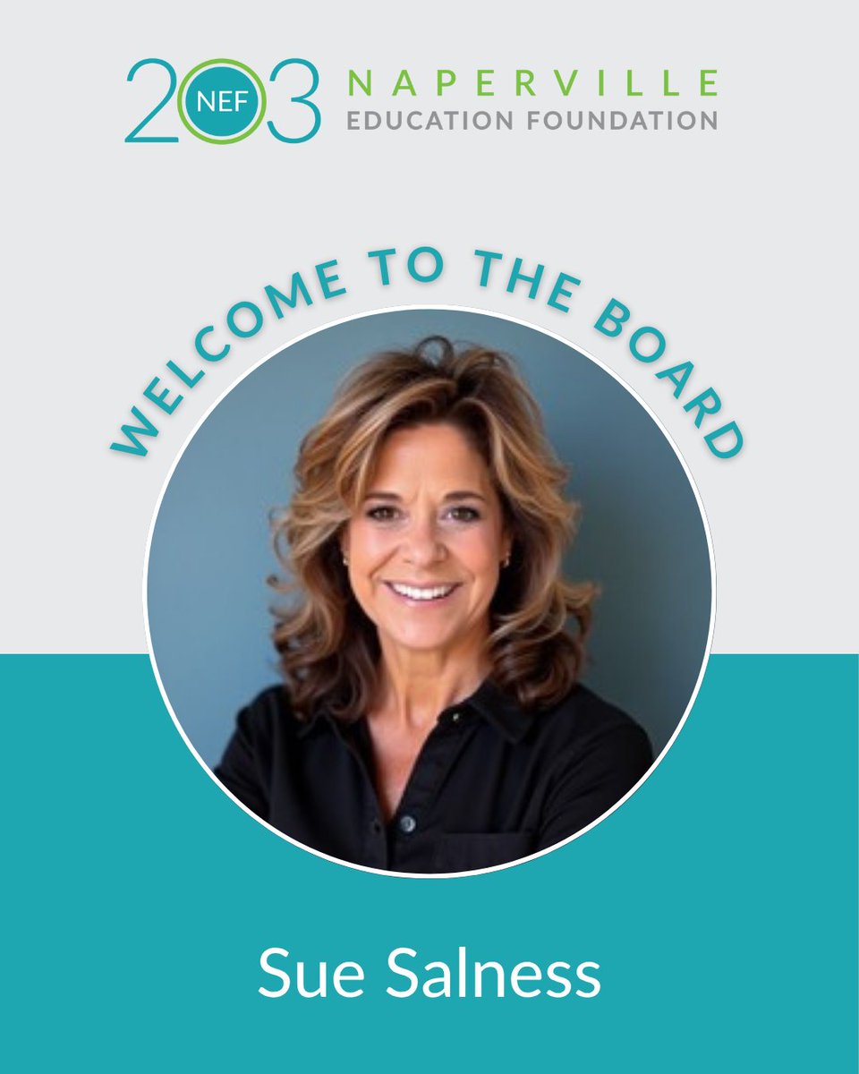NEF (@nef203) on Twitter photo ✨ NEF is proud to welcome Sue Salness to the Board of Trustees! She's been an NEF Programs Committee Member since 2024, applying her expertise as a past <a href="/Naperville203/">Naperville 203</a> educator & administrator to support NEF.
🔗 Learn more about our Board: nef203.org/who-we-are/sta…
#Elevate203 ✨ NEF is proud to welcome Sue Salness to the Board of Trustees! She's been an NEF Programs Committee Member since 2024, applying her expertise as a past <a href="/Naperville203/">Naperville 203</a> educator & administrator to support NEF.
🔗 Learn more about our Board: nef203.org/who-we-are/sta…
#Elevate203
