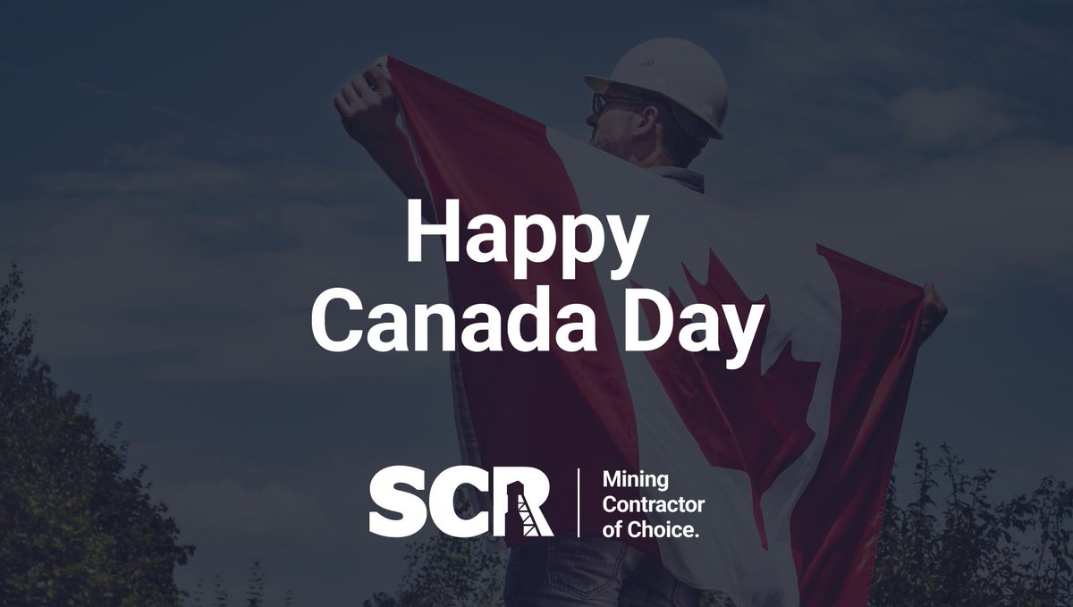 Proud to be part of Canada’s legacy. Built on grit, teamwork, and progress. Happy Canada Day from everyone at SCR Mining &amp; Tunnelling! 🇨🇦 #CanadaDay #ProudlyCanadian