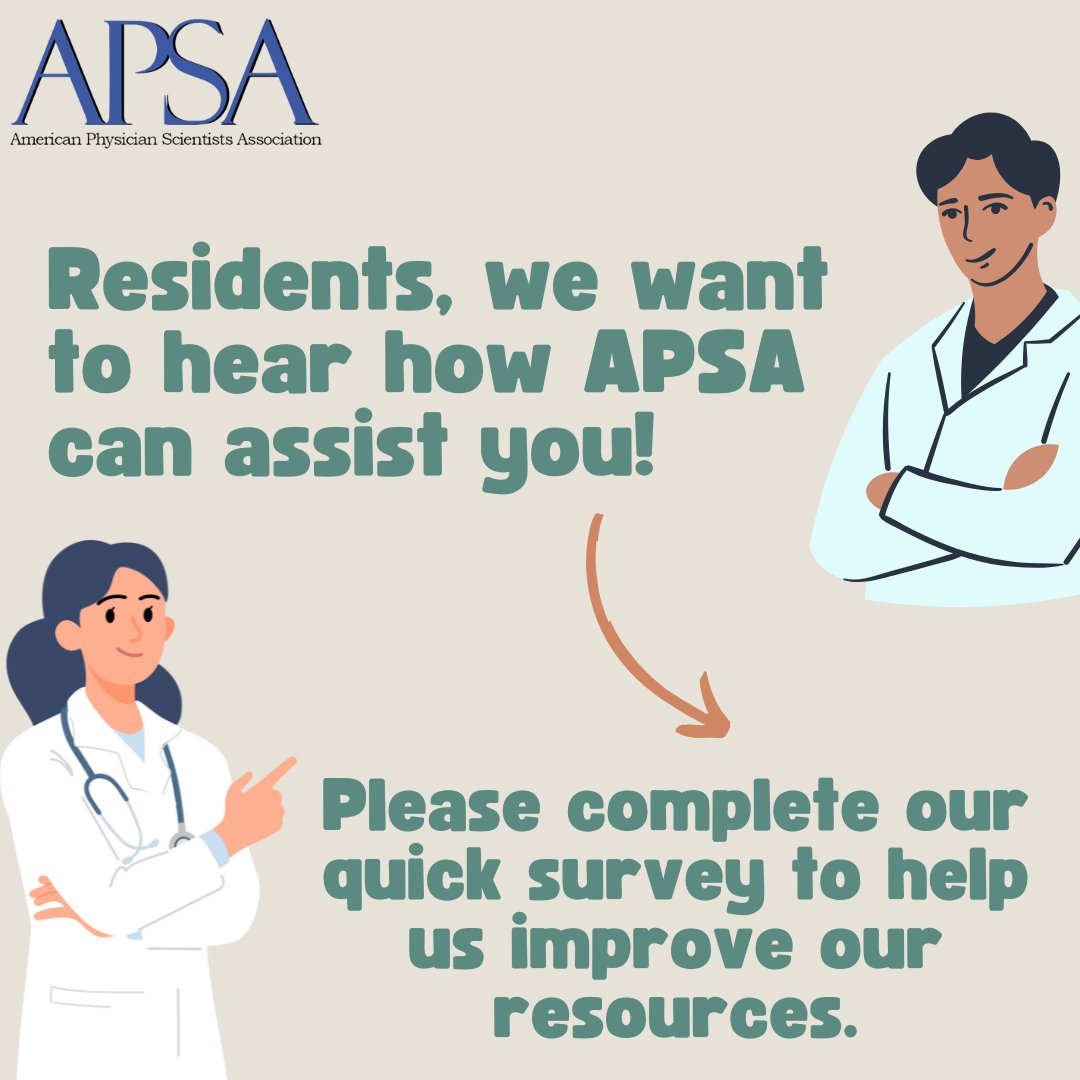 APSA (@a_p_s_a) on Twitter photo Residents & fellows — APSA wants your input! Help shape future resources by completing our short, anonymous survey. Share your challenges & ideas to support physician-scientist training at every stage. 📝 ow.ly/6Qg750ULaWs Residents & fellows — APSA wants your input! Help shape future resources by completing our short, anonymous survey. Share your challenges & ideas to support physician-scientist training at every stage. 📝 ow.ly/6Qg750ULaWs