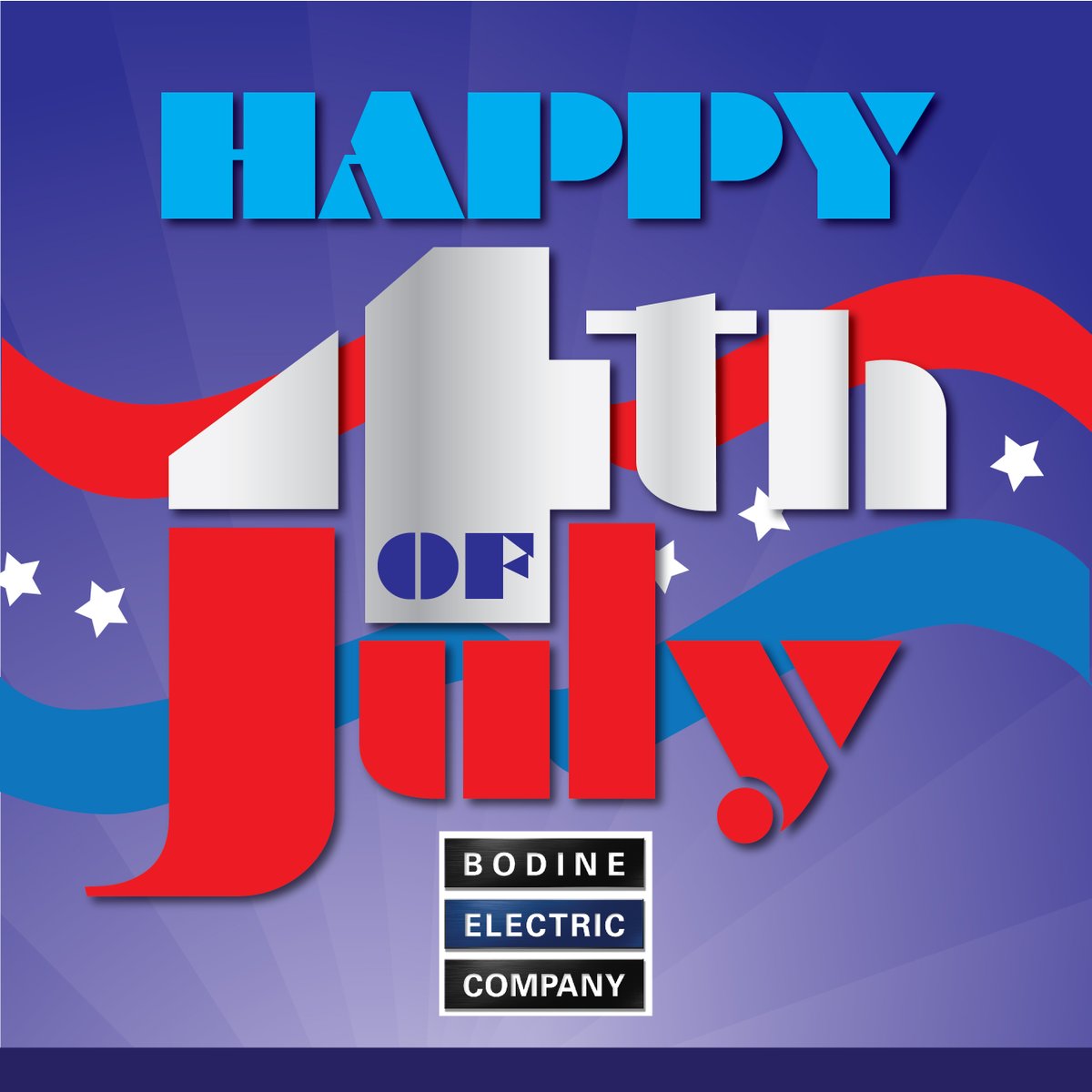 We will be closed Thursday, July 3 and Friday, July 4. And we will be open for work again on Monday, July 7.
#happyjuly4th #july4th #bodineelectriccompany