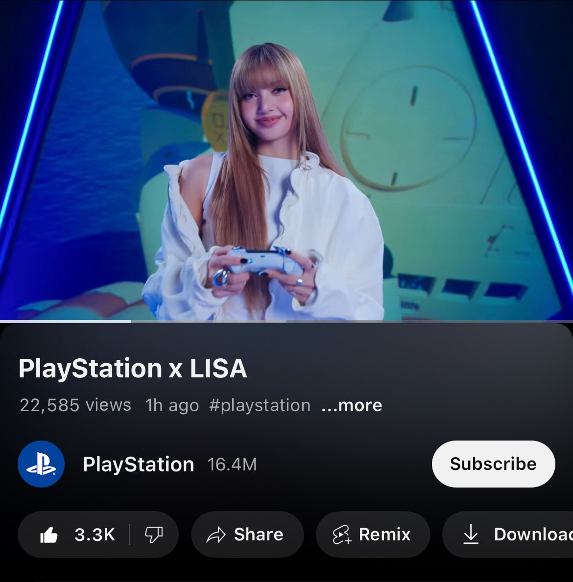 ทุกคนคะ แอดฝากทุกคนเข้าไปกระหน่ำไลค์แล้วกดแชร์ PlayStation x LISA ในยูทูปกันเยอะๆเลยนะคะ แอดขอเอนเกจให้ลิซ่าแบบจุกๆไปเลย!!!💥🔥

🖇️ youtu.be/NeRQVmVAVzE?si… 

#LISAxPlaystation