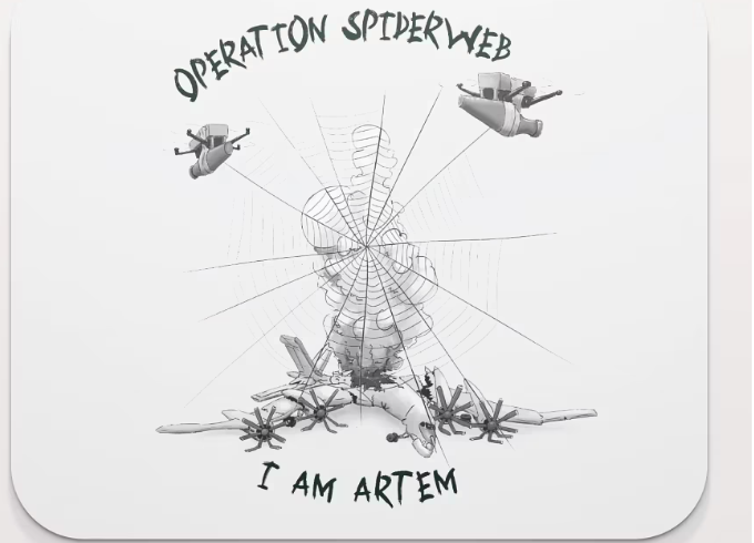 DarthPutinKGB's tweet image. "Operation Spiderweb: I am Artem" product range now available. Help our charity while you make my trolls cry.
Links below.