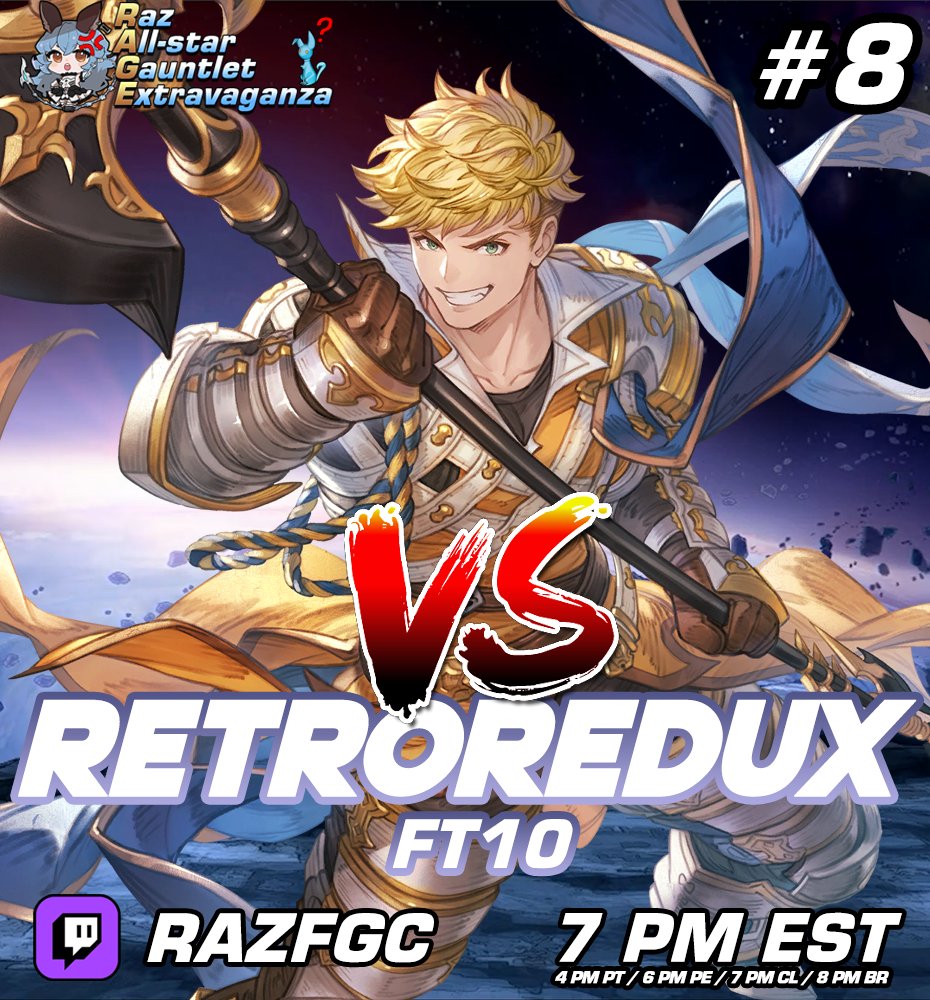 Raz (@razfgc) on Twitter photo Back at it with RAGE day 8 against <a href="/RetroReduxFGC/">RetroRedux</a>, a well known Vane main since forever! This is the first time that 2 people who think their character has the advantage in the MU cross paths... interested to see how it plays out. Back at it with RAGE day 8 against <a href="/RetroReduxFGC/">RetroRedux</a>, a well known Vane main since forever! This is the first time that 2 people who think their character has the advantage in the MU cross paths... interested to see how it plays out.