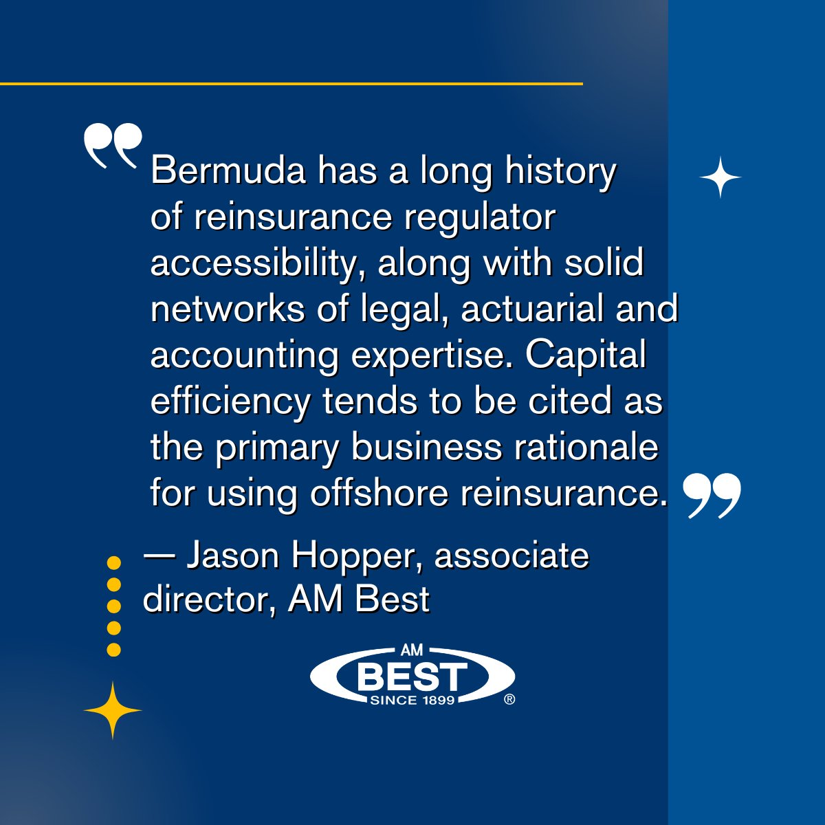 Access: bit.ly/46psiwH

#Bermuda has maintained its role as a driving force in offshore #reinsurance, accounting for over 40% of total ceded reserves for #life/#annuity writers in 2024.

#insurance #lifeinsurance #annuityinsurance #offshorereinsurance #insuranceindustry