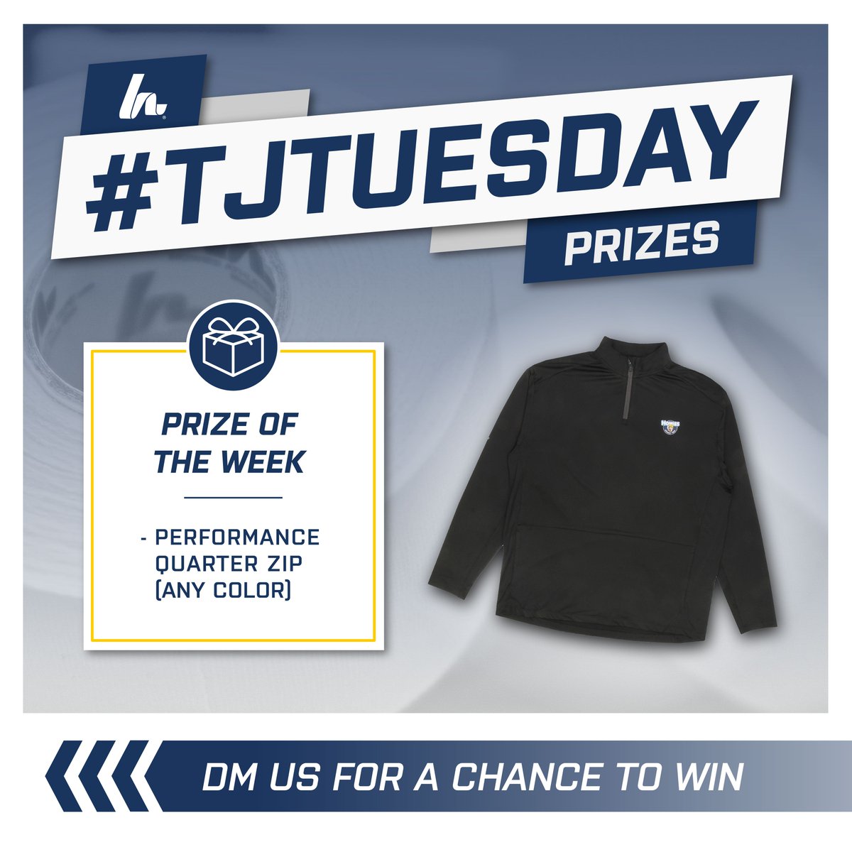 Time for TJ Tuesday! DM us your best TJ for a chance to win a Howies 1/4 zip! #StickWithTheBest
