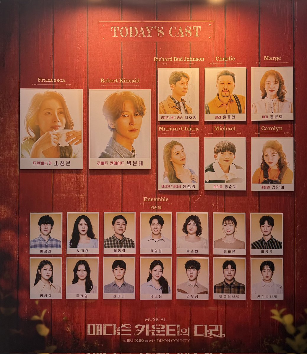 41e7e469dbf249b's tweet photo. 250701<매디슨카운티의 다리>
조정은 박은태 원종환 https://t.co/uht17U6gJX
