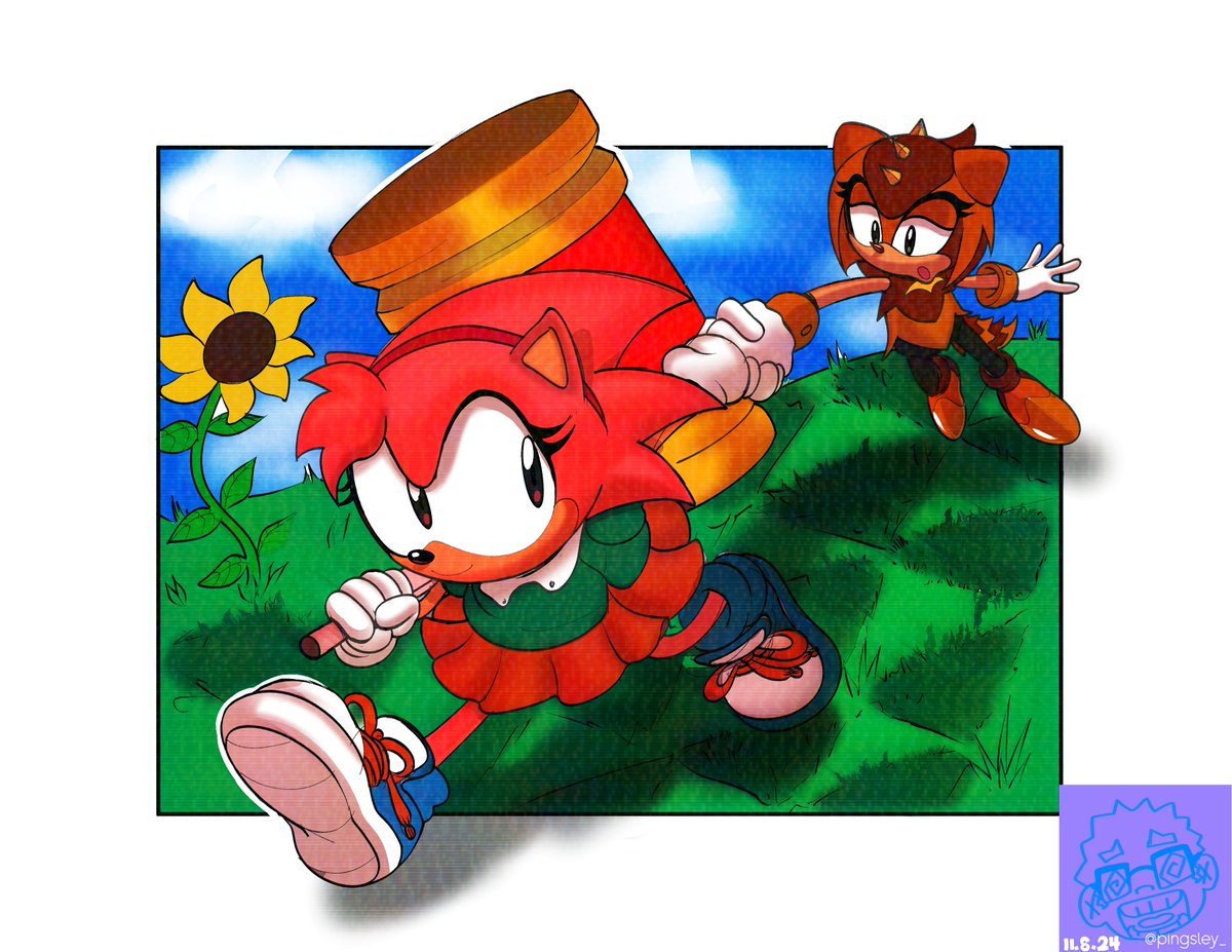 pingsley_'s tweet image. Amy and Trip in Bridge Island Zone!

#SonicTheHedgehog #amyrosefanart #sonicfanart
