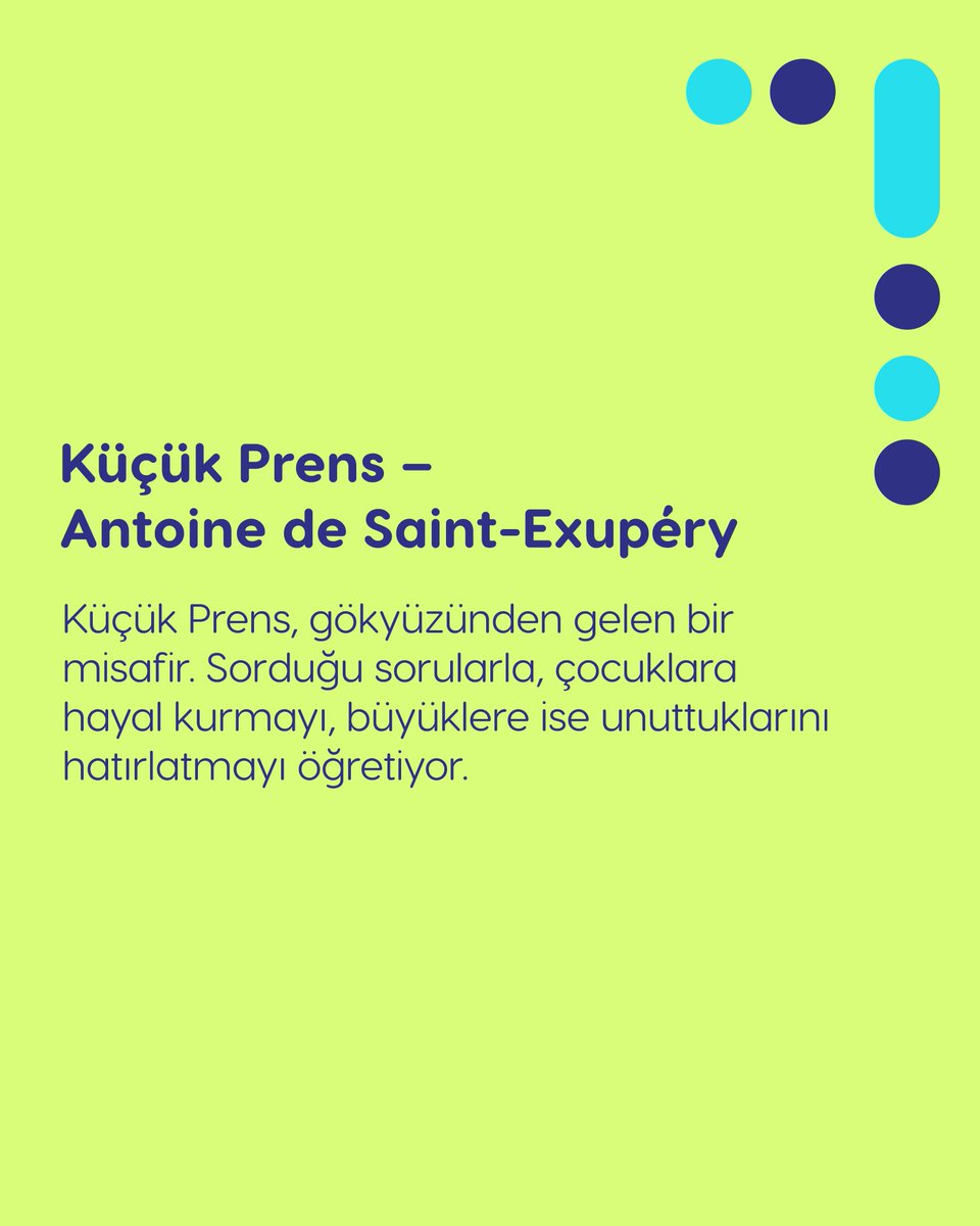 Yaz tatilinde kitapların sihrini keşfetmeye var mısınız? SEY Vakfı olarak çocukların kitaplarla büyümesini destekliyoruz.

Bu ayki önerimiz: Küçük Prens✨

#YazTatiliKitaplığı #DeğişirSeninle