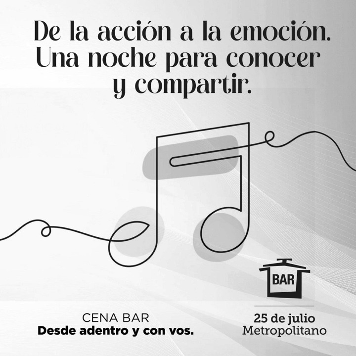 Una noche para conocernos desde adentro ✨

🗓️ El 25 de julio en Metropolitano, emocionate con nosotros, sé parte de este recorrido 

📲Reservá tu entrada enviando un mensaje al 3413654761.

#CenaBAR #BancoDeAlimentosRosario #BAR #DesdeAdentroYConVos