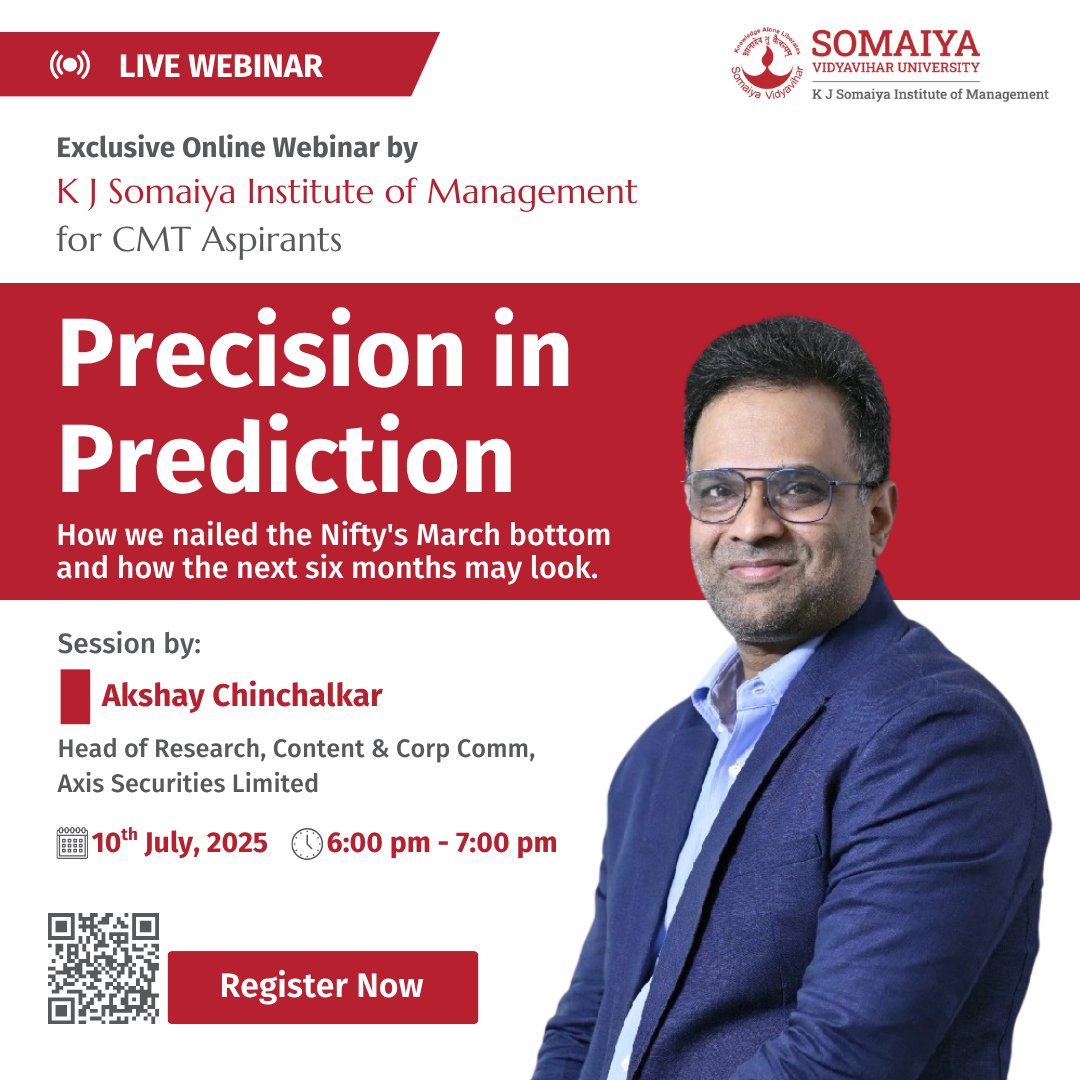 K J Somaiya Institute of Management (@kjsimofficial) on Twitter photo K J Somaiya Institute of Management presents an exclusive online session featuring Akshay Chinchalkar (<a href="/AkshayChinchal4/">Akshay Chinchalkar, CMT, CFTe, EPATian</a>), Head of Research, Content & Corporate Communications at Axis Securities Limited (<a href="/AxisDirect_In/">Axis Direct</a>). The session is tailored for individuals eager to explore the K J Somaiya Institute of Management presents an exclusive online session featuring Akshay Chinchalkar (<a href="/AkshayChinchal4/">Akshay Chinchalkar, CMT, CFTe, EPATian</a>), Head of Research, Content & Corporate Communications at Axis Securities Limited (<a href="/AxisDirect_In/">Axis Direct</a>). The session is tailored for individuals eager to explore the