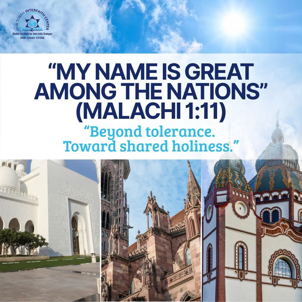 InterFaith_ohr's tweet image. Noahide laws teach moral restraint.
But religions like Islam & Christianity combine ethics with transcendence.
As Malachi said: “My name is great among the nations.” So too should we recognize this.
Real faith respects sincere worship in others.