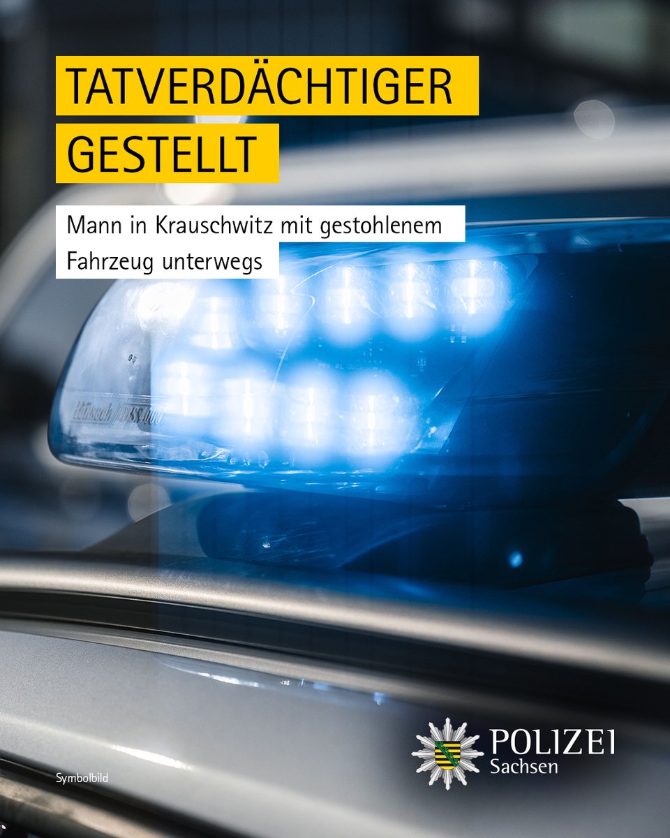 Bei der Kontrolle des Fahrers eines Mazda CX-5 in #Krauschwitz wurde festgestellt, dass die am Pkw angebrachten Kennzeichen zu einem anderen Fahrzeug gehörten. Das Auto war zuvor in #Berlin entwendet worden.

Zur Meldung der Polizeidirektion #Görlitz: medienservice.sachsen.de/medien/news/10…