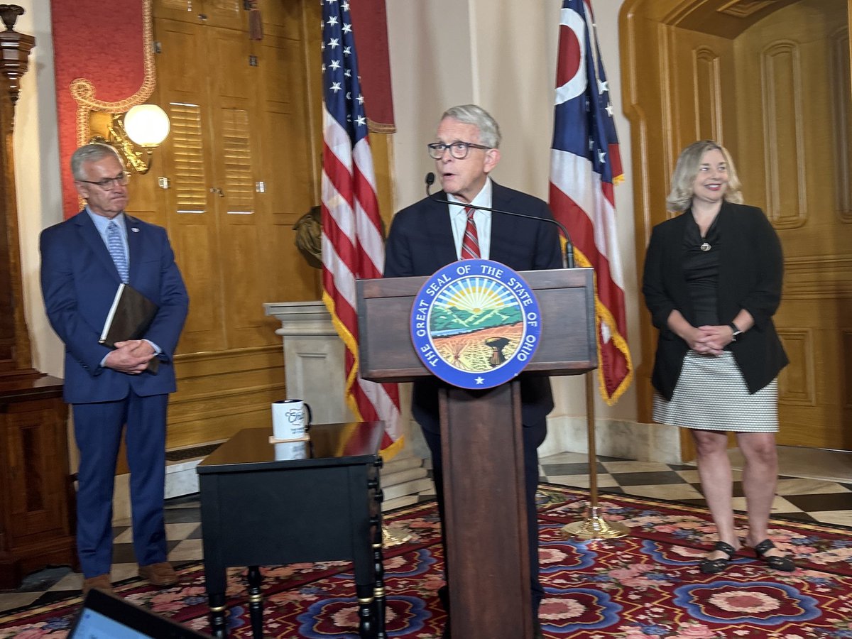 Morgan Trau (@morgantrau) on Twitter photo BUDGET VETO LIST AND EXPLANATION: <a href="/GovMikeDeWine/">Governor Mike DeWine</a> is holding press conference on his state signing and vetoes.
Click the link for a list of the major items:
<a href="/WEWS/">News 5 Cleveland</a> <a href="/WCPO/">WCPO 9</a> <a href="/OhioCapJournal/">Ohio Capital Journal. bsky @ohiocapitaljournal.com</a>
news5cleveland.com/news/politics/… BUDGET VETO LIST AND EXPLANATION: <a href="/GovMikeDeWine/">Governor Mike DeWine</a> is holding press conference on his state signing and vetoes.
Click the link for a list of the major items:
<a href="/WEWS/">News 5 Cleveland</a> <a href="/WCPO/">WCPO 9</a> <a href="/OhioCapJournal/">Ohio Capital Journal. bsky @ohiocapitaljournal.com</a>
news5cleveland.com/news/politics/…