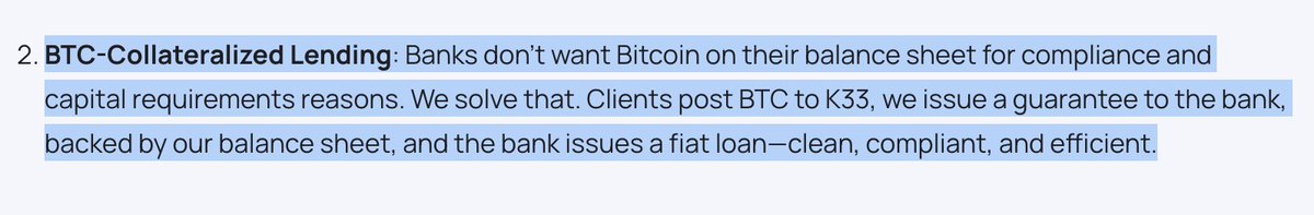 There is so much potential business in this one avenue alone. Very bullish on K33, a Bitcoin native business, backed by a growing Treasury. 🟠🚀