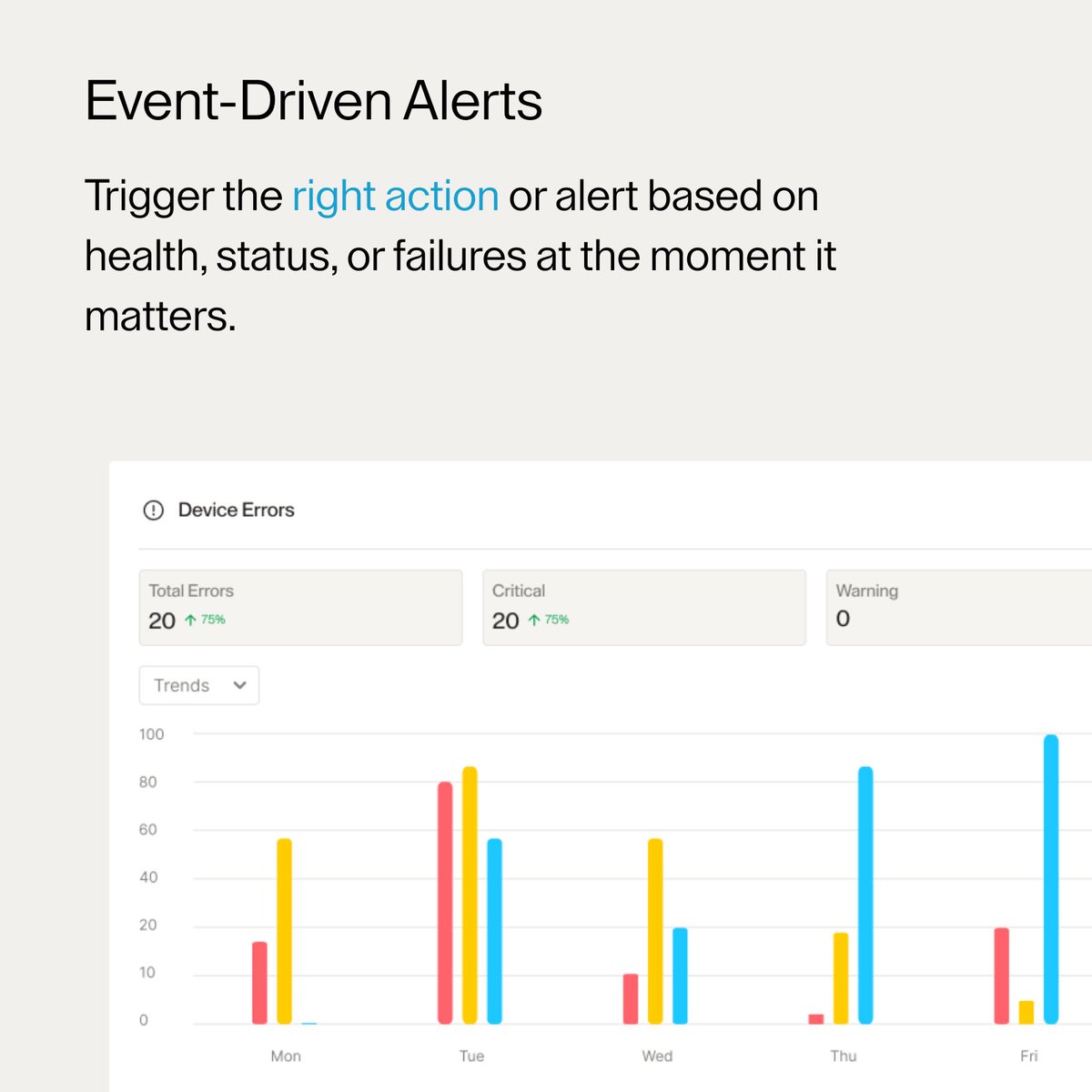 edge_iq's tweet photo. Knowing there's a problem isn't enough. You need to know when and why.

With event-driven alerts in EdgeIQ Symphony, you can  trigger notifications or actions based on changes in  health, status, or workflow outcomes.

Learn more: https://t.co/k0XQkLxpBb

#IoT #ConnectedProducts https://t.co/yqA8Aqv3ro