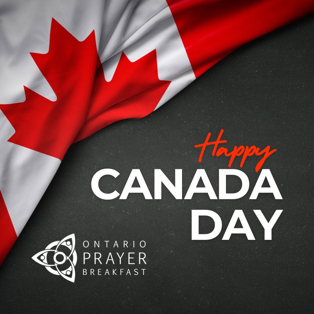 From all of us on the Ontario Prayer Breakfast team, we wish you a happy, healthy, and safe Canada Day! God keep our land glorious and free! 🇨🇦
#CanadaDay #HappyCanadaDay
