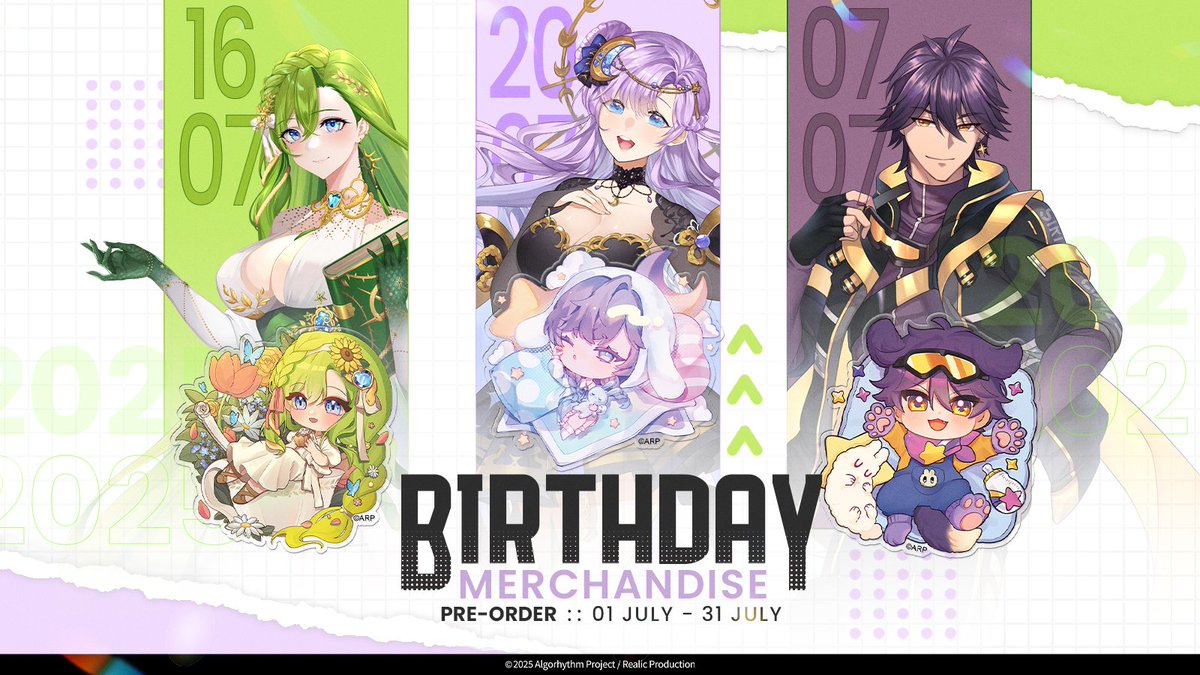 RealicShop's tweet image. 🎂2025 ARP BIRTHDAY MERCHANDISE🎂 

『Era, Selene, Zenith』 

พวงกุญแจอะคริลิก 8x8 ซม.
ราคา 180 บาท 

PRE-ORDER Until 31 JULY 2025 :
shop.realic.net/products/2025-… 

#ARPBIRTHDAY2025 #EraARP #SeleneARP #ZenithARP
#RealicShop #ARProject #VtuberTH