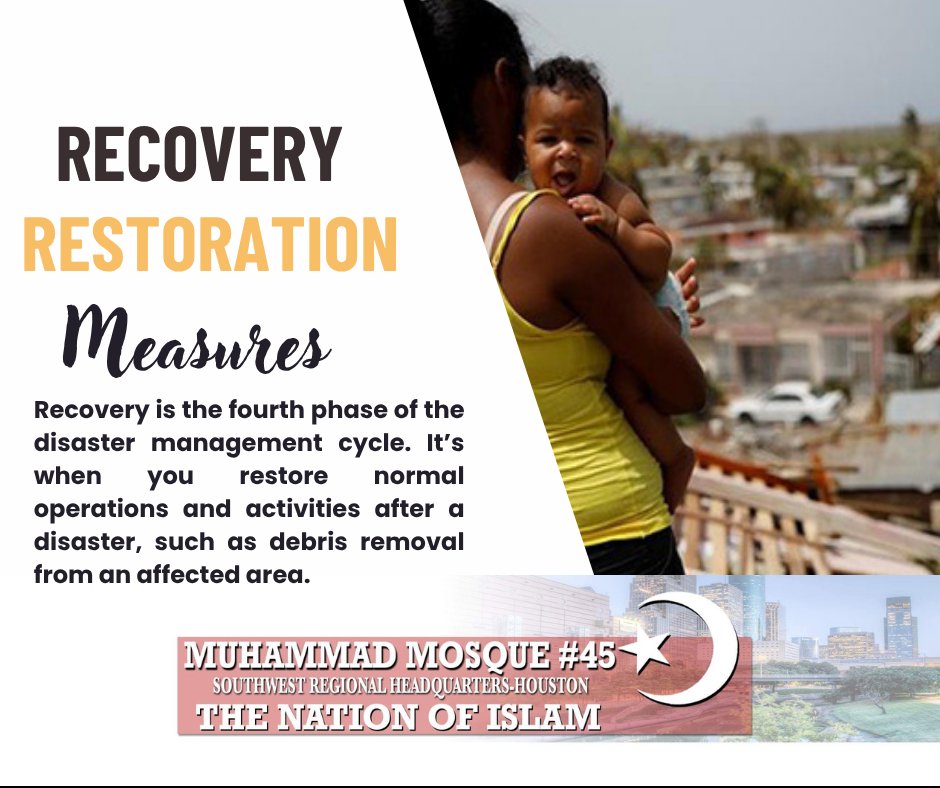 DrAbdulHaleemM1's tweet photo. "Love anticipates need!" Honorable Minister Louis Farrakhan. It's hurricane season. Please Get Organized! Get Prepared! #disasterrecovery #disasterpreparedness #DisasterResponse #disastermitigation #oneblackmansopinion https://t.co/QxT5otN8FJ