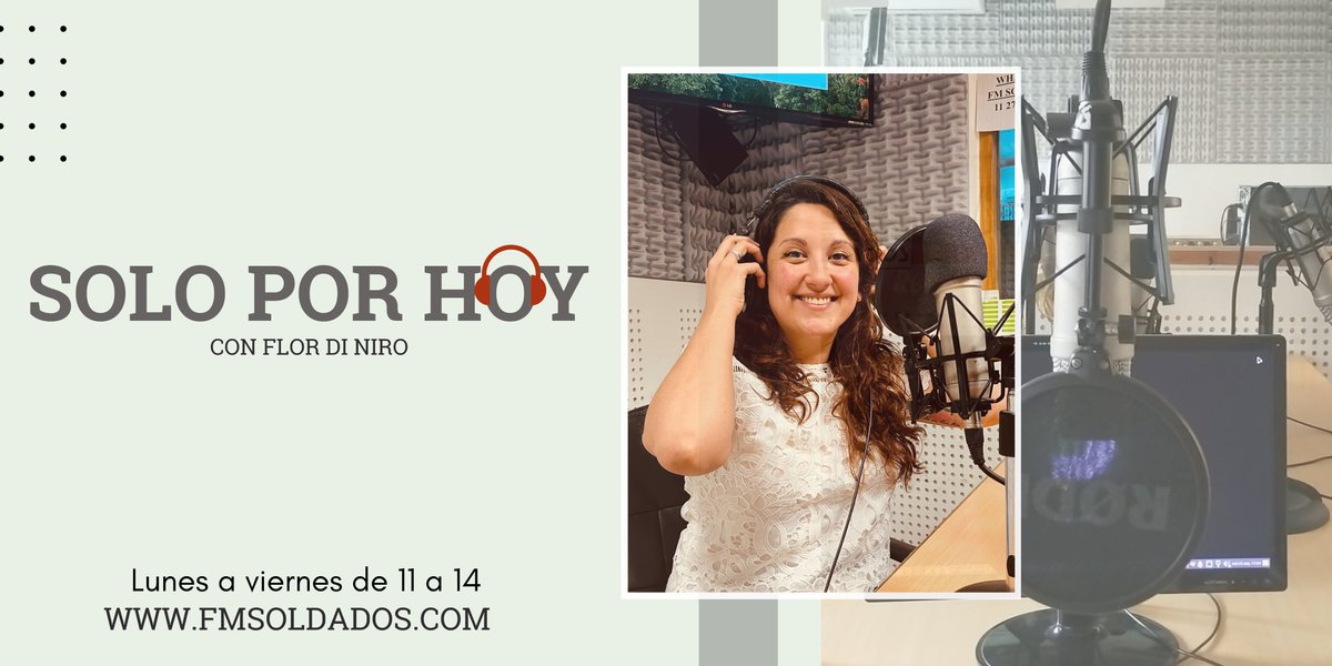 Empezó "Solo por Hoy", con <a href="/flordiniro/">Flor Di Niro</a> , el magazine que te va a acompañar hasta las 14

🔷Información, música, deportes y mucho más

💻fmsoldados.com
📻FM 87.5