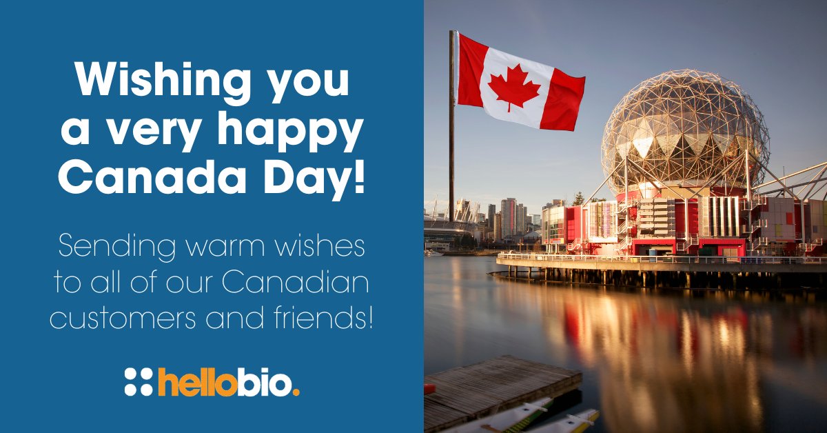hello_bio's tweet image. Wishing all of our Canadian customers & friends a very Happy Canada Day! π¨π¦
Special thanks to CedarLane Labs of Ontario who continue to be fantastic distributors for our products to labs across Canada! π¬
#CanadaDay #scienceCanada #scienceinCanada