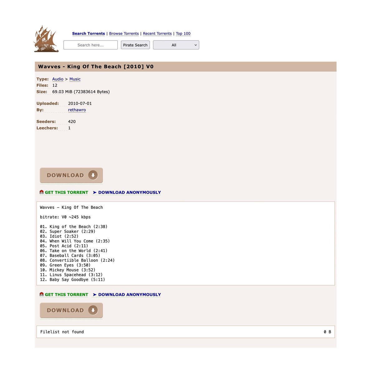 FatPossum's tweet image. Remember album leaks? 15 years ago, @WAVVES 'King of the Beach' leaked and to mark the occasion we're giving the album away. On Bandcamp, you'll find the album available today for $0. Alternate Artwork Vinyl also available. wavvesband.bandcamp.com/album/king-of-…