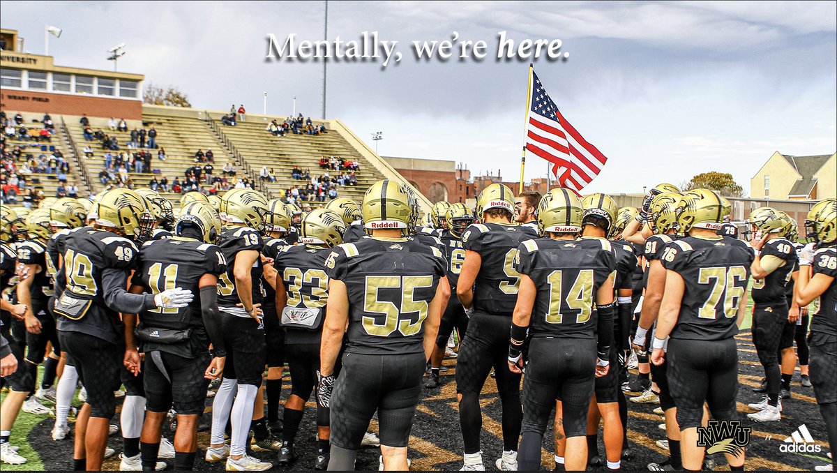 NWUFootball's tweet image. Mentally, we’re here. 

#FAITH