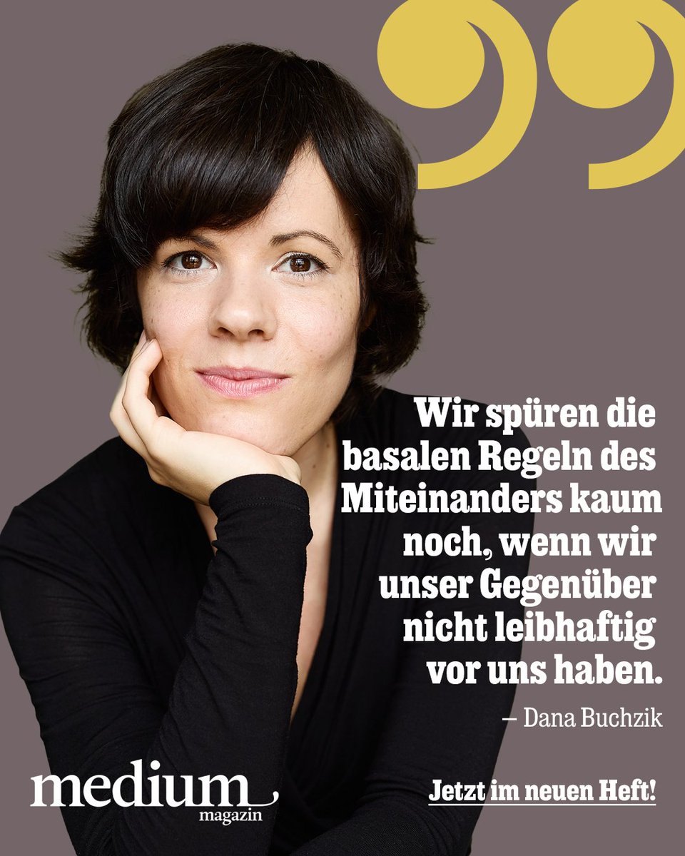 mediummagazin's tweet image. Widerspruch und Ironie verschärfen oft die Fronten im Netz. Was also tun? Dazu spricht Expertin Dana Buchzik im Interview mit @JeanneWellnitz in der neuen Ausgabe.
Zum Reinlesen: mediummagazin.de/interview-mit-…
Foto: Caroline Pitzke
