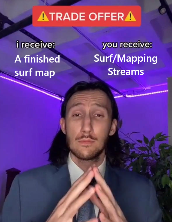 paulsurfs's tweet photo. Im lowkey getting back into surf... sooo what do we think about this deal? #Surf #csgosurf #KSF #comeback https://t.co/B7KGsUJCrQ