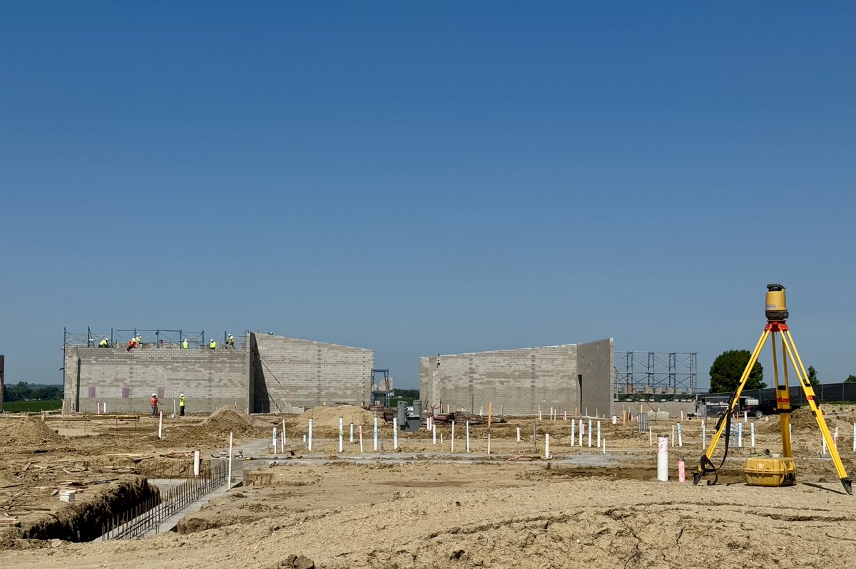 wgcsdhawks's tweet photo. Excellent progress is being made with the new middle school, the WGHS parking lot, and the WG Elementary playground turf installation. It is great to have a number of central Iowa businesses taking great pride in serving our students and patrons well! #WGBuildingFutures https://t.co/i8PDEZad98