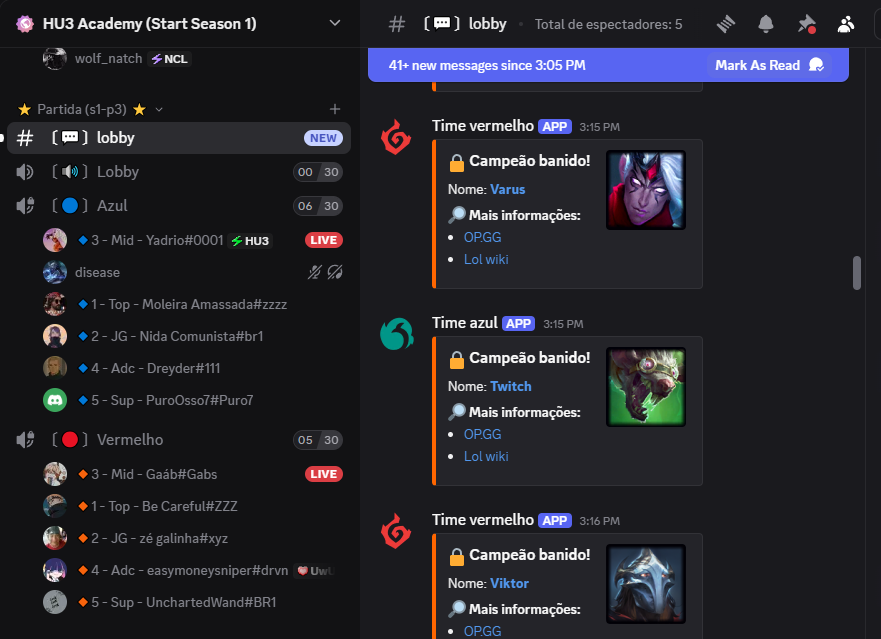 A Season 1 do Inhouse já está rolando! bora de gameplay? 

Link: discord.gg/q7hAz8AR