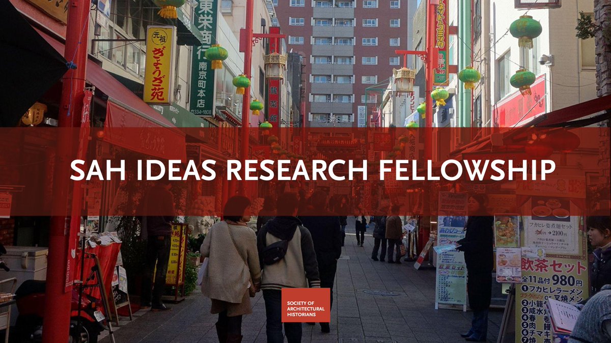 📋 Apply now for SAH's 2026 IDEAS Research Fellowship. Deadline Aug 31. 

We seek to support researchers who are members of marginalized groups and whose work represents avenues of inquiry not yet well-supported in the field of architectural history.
ow.ly/I5hF50WjaL7