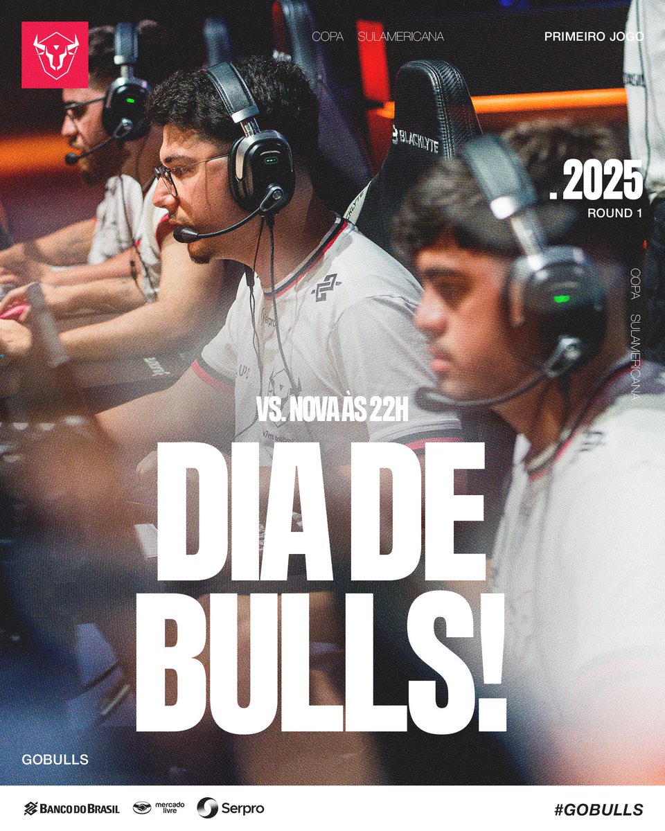 HOJE É DIA DE COPA SUL-AMERICANA 🔥

⏰22h
🆚Os meninos da Nova

#GoBulls🤘