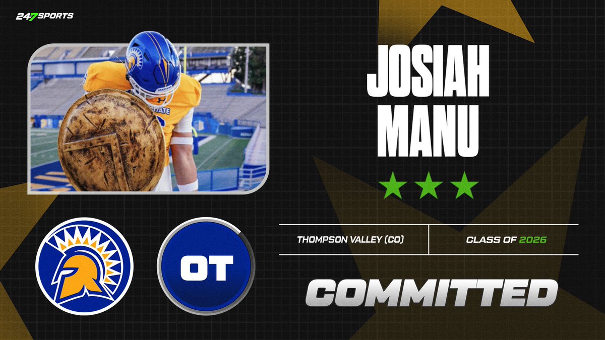 Loveland (Colo.) Thompson Valley offensive lineman Josiah Manu has committed to San Jose State  247sports.com/player/josiah-…