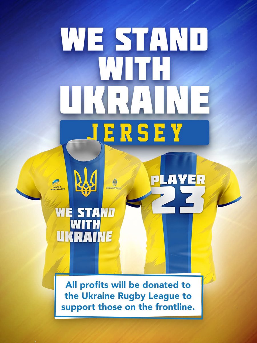 Ukraine_Rugby13's tweet image. 🇺🇦🤝🇬🇧ДЯКУЄМО ЗА ПІДТРИМКУ‼️
Наші друзі з англійського регбіліг клубу Keighley Cougars @Cougarmania організували виробництво і продаж регбійок на підтримку українських регбістів, які знаходяться на фронті.
SHOP > keighleycougars.uk/product/we-sta…
#UkraineRugbyLeague
#KeighleyCougars