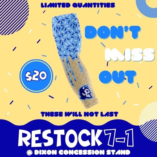 RESTOCK ALERT! 7/1/2025 @ Dixon Concession Stand