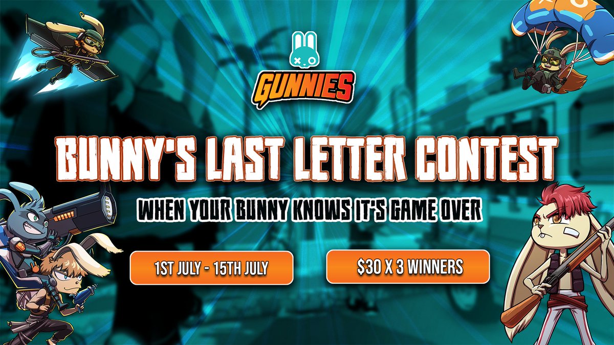 Would your Bunny survive Squid Games? 

📢Bunny’s Last Letter Contest is Live!🚀

💀When your bunny knows it's game over...#LastLetter 🐰📩

Write a short, funny, tragic, or chaotic “final message” your Bunny would send before getting eliminated in the game.
 
One last hop. One
