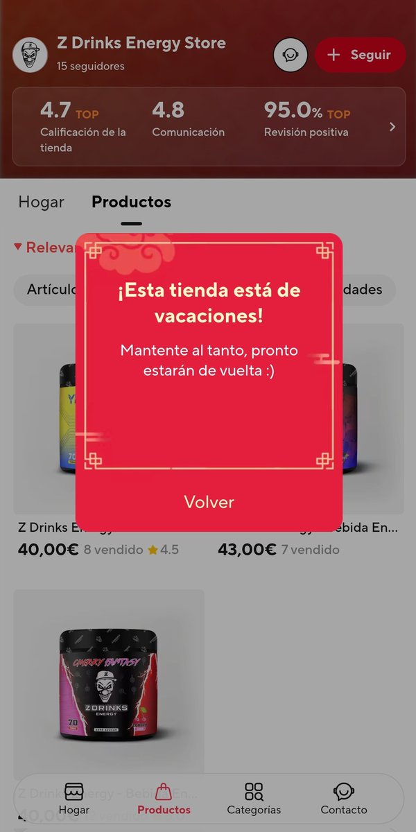 Gallynero's tweet photo. @zdrinksenergy habéis cerrado la tienda en AliExpress?

Ahí me ahorraba unos eurillos 😭 https://t.co/Ajb9pPtZRM