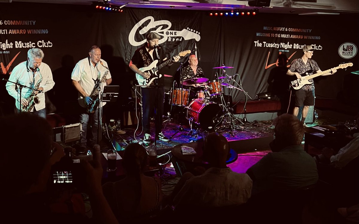 The air con is on but C Bone Band is raising the temperature….