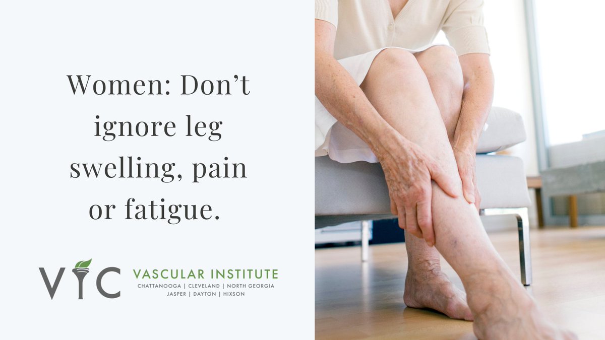 VIChattanooga's tweet image. Women: Leg swelling, heaviness, or fatigue isn’t just age or hormones — it could be vascular disease. VIC offers fast, effective care for chronic venous conditions.
🩺 vascularinstituteofchattanooga.com
#VascularHealth #WomensHealth #LegPain #VenousDisease #Chattanooga